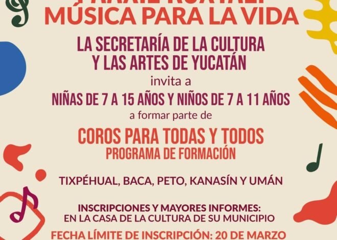 Niñas y niños de Yucatán, es momento de cantar