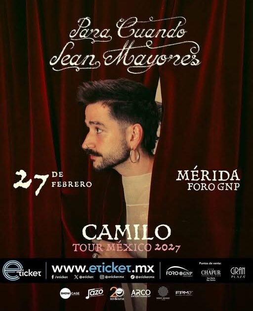CAMILO VUELVE A MÉRIDA: YA HAY FECHA PARA SU REGRESO