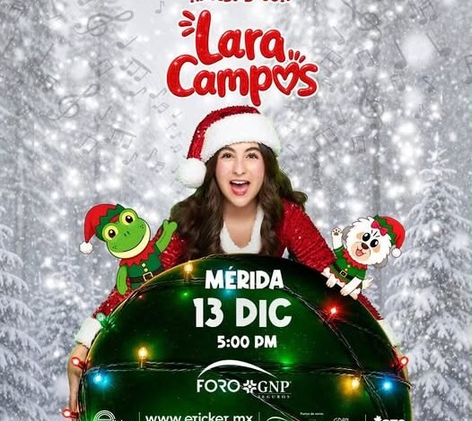 LARA CAMPOS TRAE LA NAVIDAD A MÉRIDA